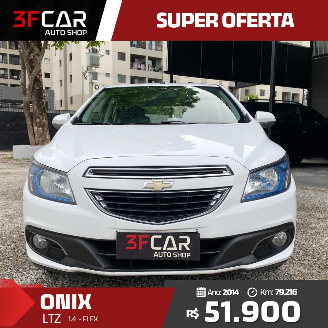Chevrolet Onix LTZ branco à venda na 3F Car