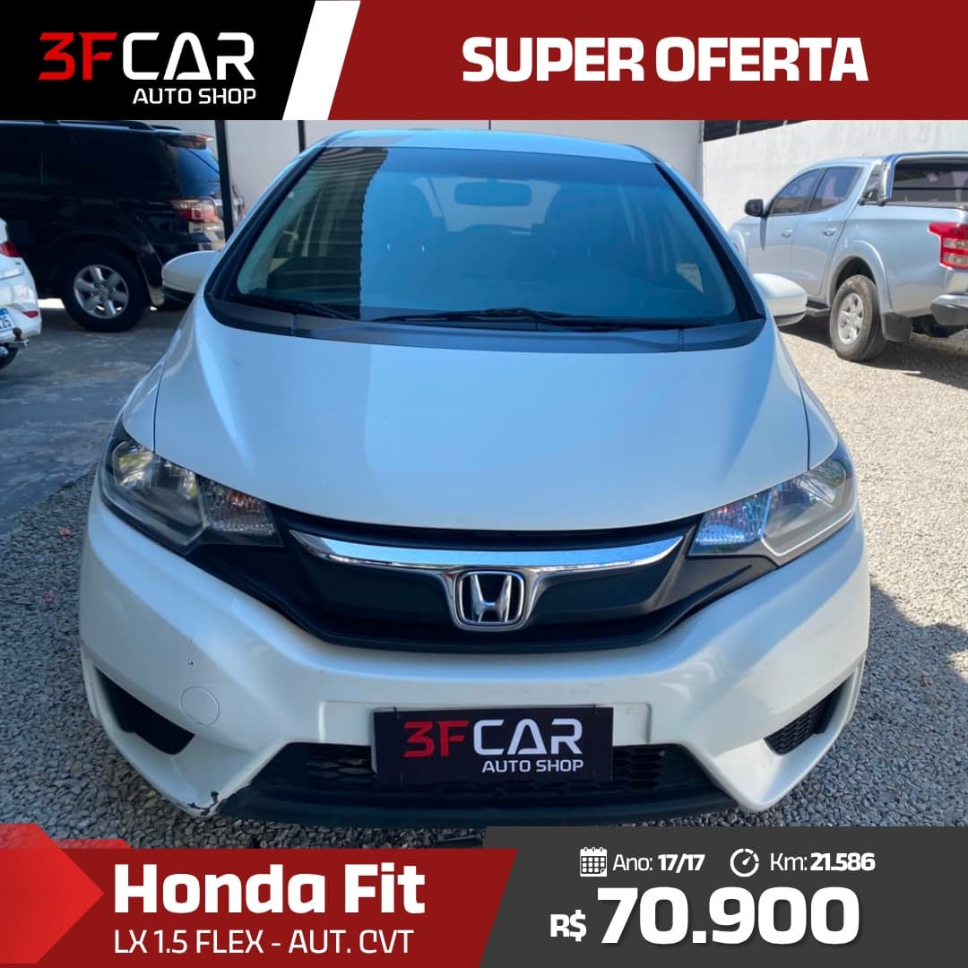 Honda Fit LX branco à venda na 3F Car